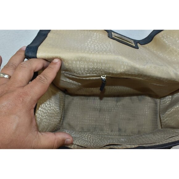 Kate Spade Valley Sinclair Orchard Shoulderbag Navy Leather Embossed Croc -Flaws - Picture 11 of 16